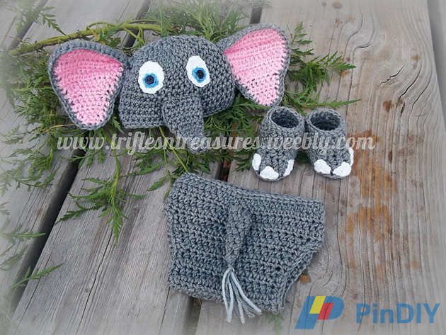 Darling Elephant Infant Photo Prop Set.jpg