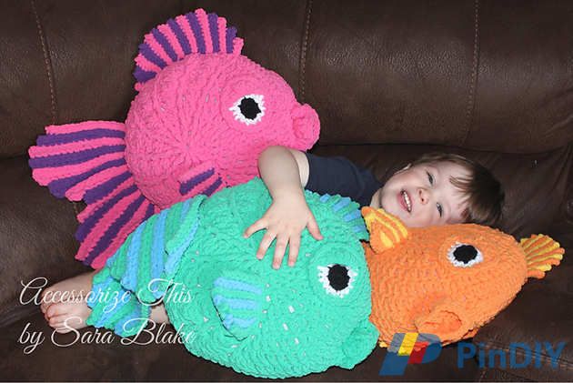 Accessorize This Designs - Sara Blake - Gus the Goldfish Pillow Buddy 2
