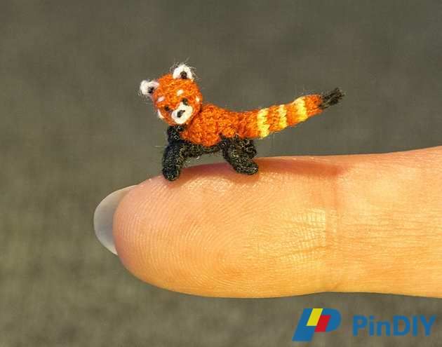 Red Panda Micro Mini Amigurumi 