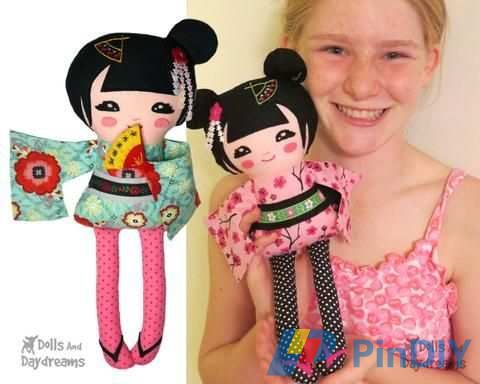 Geisha Doll Sewing Pattern by Dolls And Daydreams_2.jpg