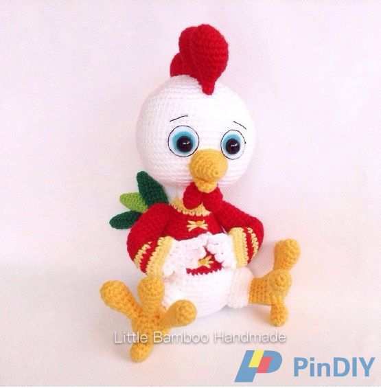The Prosperity Rooster Amigurumi