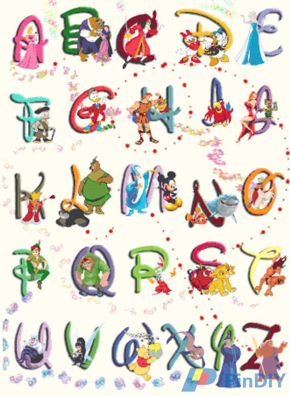 Alphabet Disney characters 2-23.64x32.36-L828_il_570xN.1100908733_s4yo.jpg