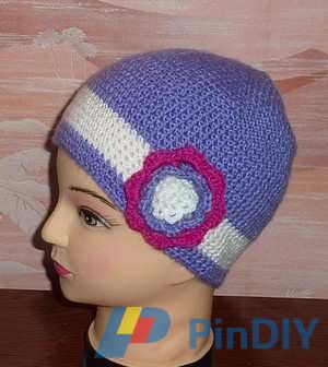 purple cap