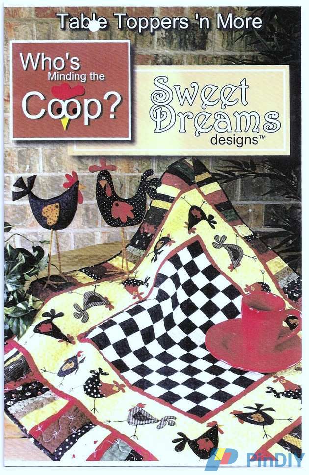 Whos Minding the Coop Table Topper Sweet Dreams Designs