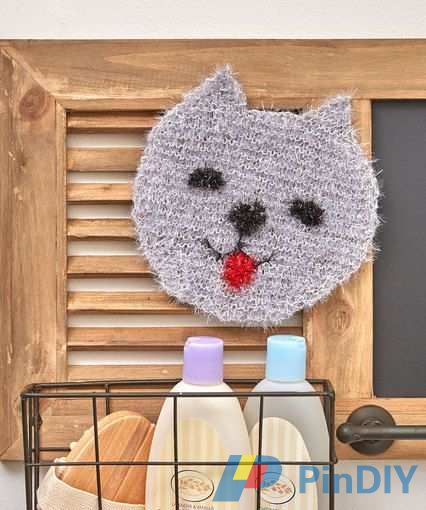 Sparkle Cat Scrubby Knitting Pattern