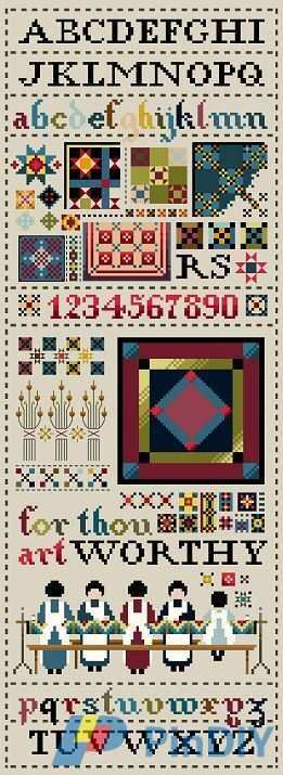 TG46 Amish quilt sampler repaint.JPG