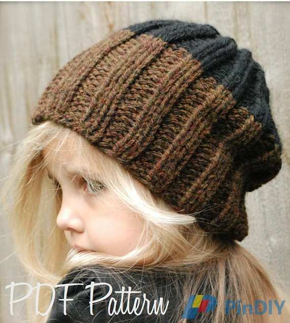 The Velvet Acorn Knitting Pattern The Slate Cap by Heidi May Toddler Child Adult Sizes
