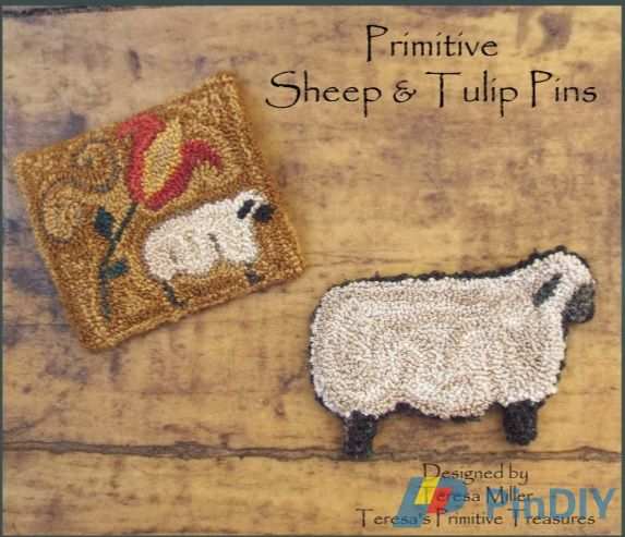 Primitive Sheep &amp; Tulip Pins.jpg