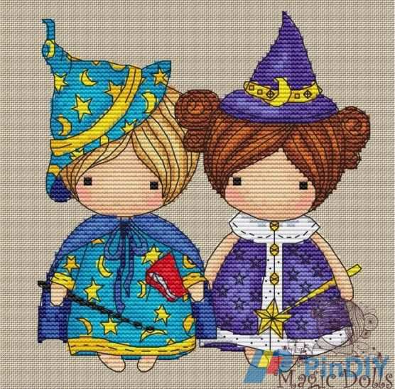 EB Design Magic Dolls - Mage and Sorceress by Mila Vozhd.jpg