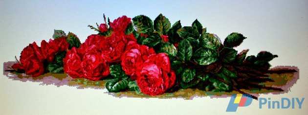 Palette-Roses sur la table.JPG