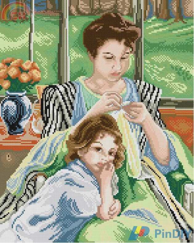 Cuadros 10 Mother with Doughter.JPG