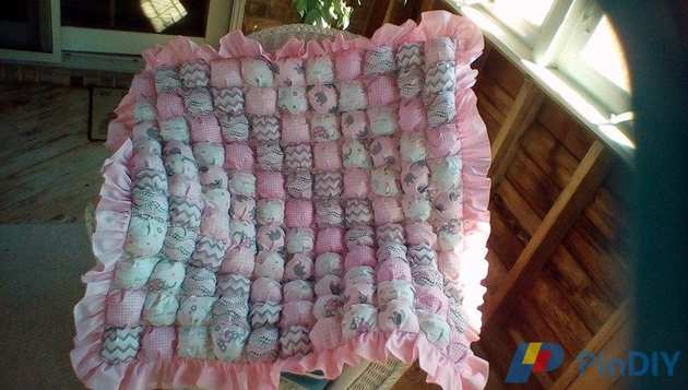 Pink Biscuit quilt