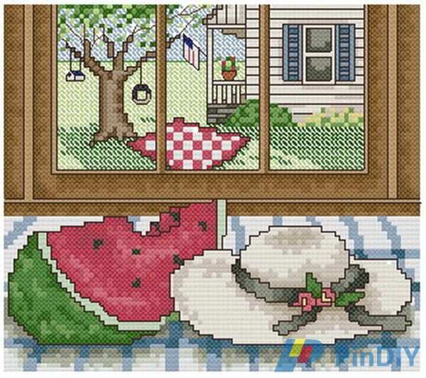 Leisure Arts 2442 Seasonal Scenes - SUMMER.jpg