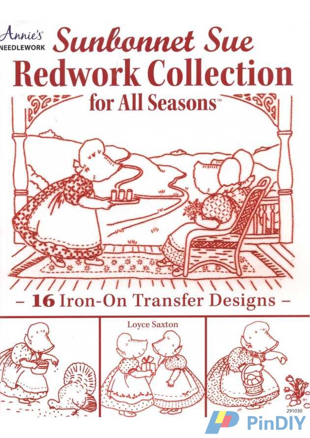 Sunbonnet Sue Redwork Collection for All Seasons.jpg