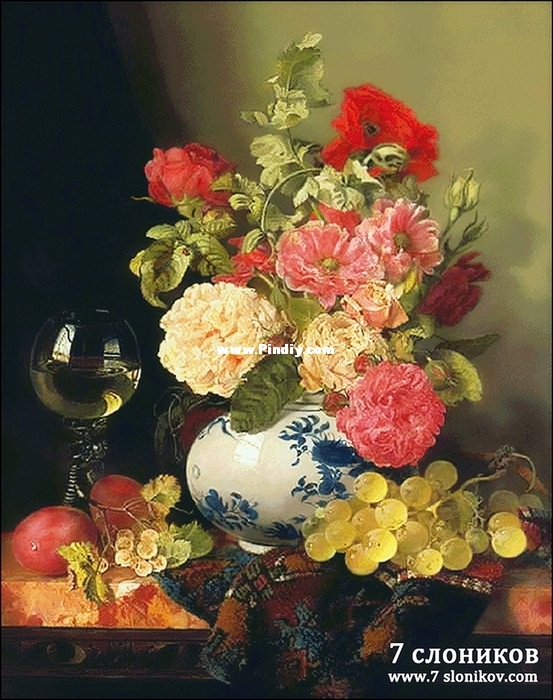 190-Still Life With A Vase Of Roses.JPG