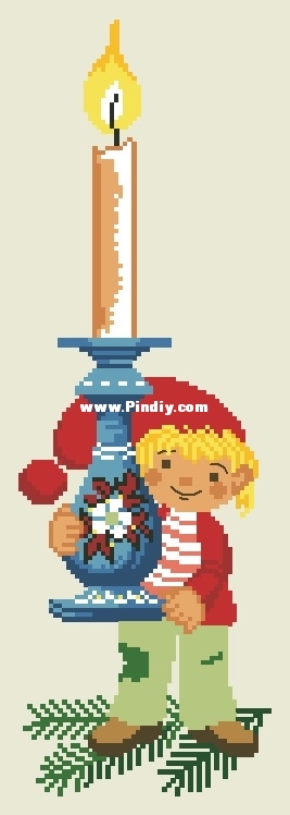 8-4371 Pixy with a candlestick (author of the color selection EvaRosa).jpg