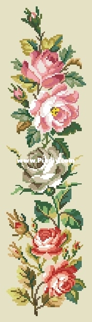 13-203 Bell Pull with roses IV (author of the color selection EvaRosa).jpg