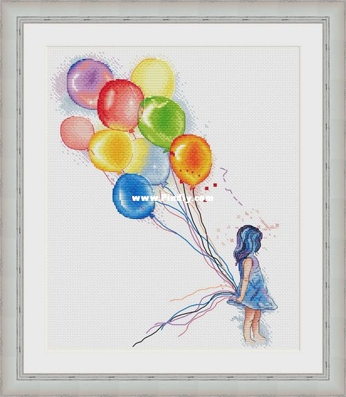 Lena Averina (Лена Аверина) - Girl with Balloons.jpg