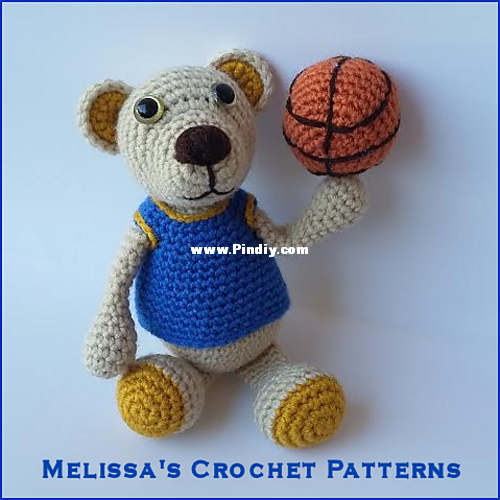 Bear Thompson the Basketball Bear by Melissa&#039;s Crochet Patterns.png