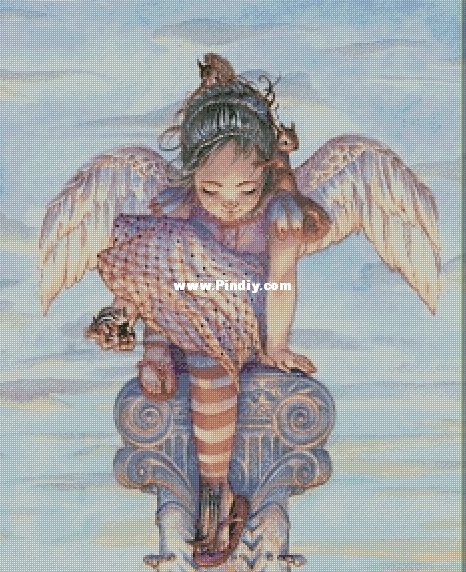 little angel of love with squirrels.jpg