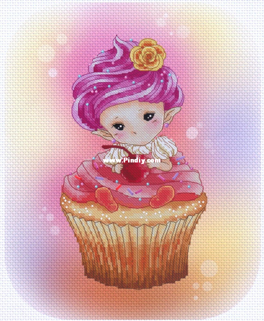 Lena Lawson Needlearts MSW-40 - Cupcake Sprite.png