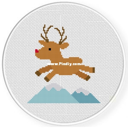Rudolph Over the Mountains .jpg