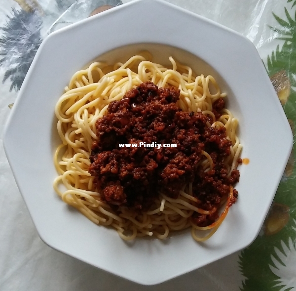 Pasta Bolognese.