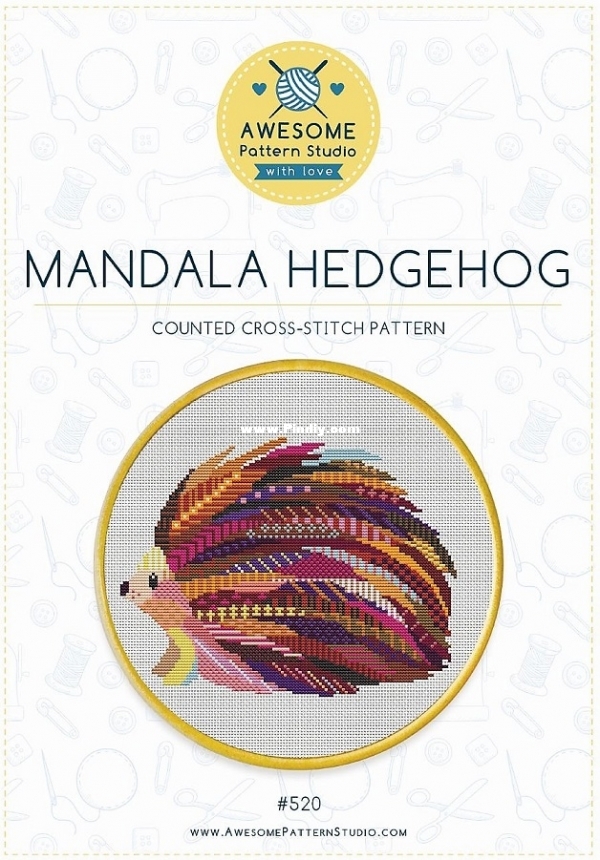 Awesome Pattern Studio 520 Mandala Hedgehog cover.jpg
