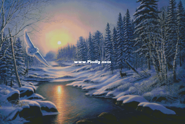 Natalia Pyshnograeva. Winter landscape