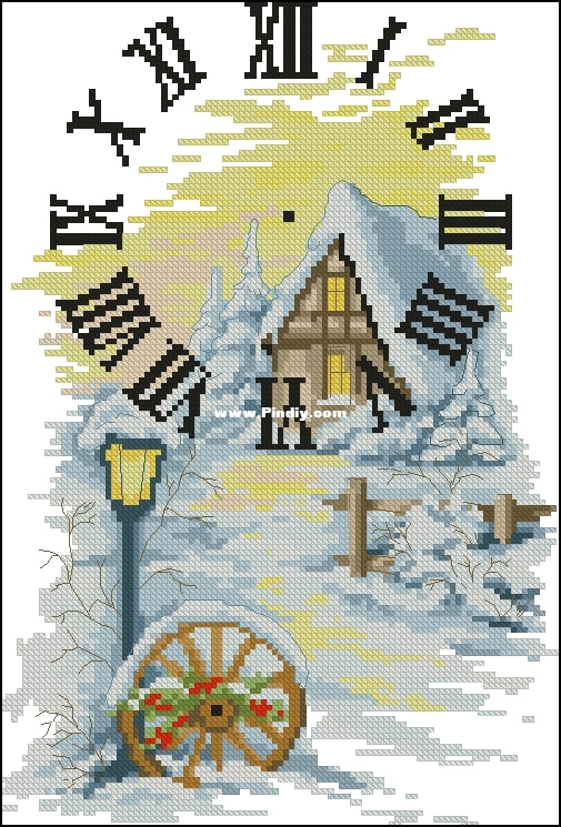HP10027 Winter Clock From Igla Malowane 2016-06.jpg