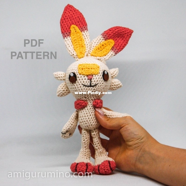 Amigurumino - Marie Folkeson - Scorbunny from pokemon.jpg
