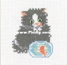 Cat with Fish Bowl..jpg