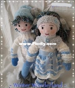 Winter wonderland twin dolls