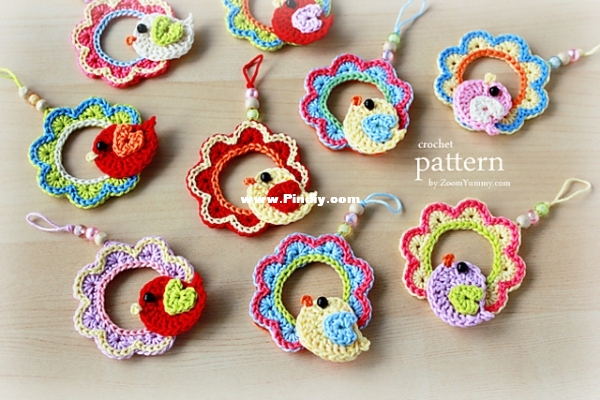 Zoom Yummy - No. 002 - A Little Crochet Bird Sitting On a Wreath Ornament.jpg