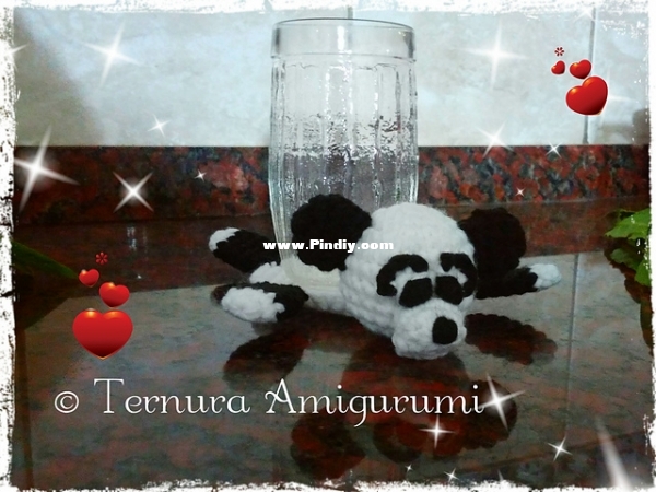 Panda bear coasters - Ternura amigurumi.jpg