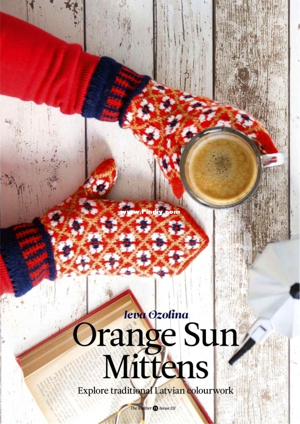 Orange Sun Mittens by Ieva Ozolina.jpg