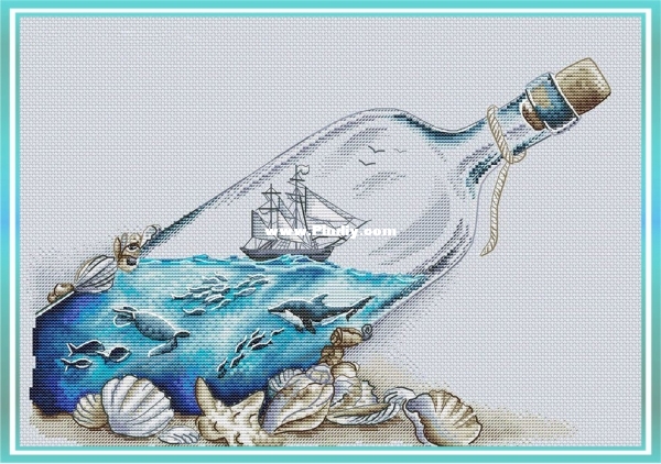 Море в бутылке, размер 178x124 кр..jpg