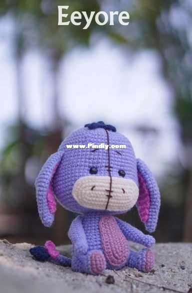 Orange Amigurumi - Namsom Pan - Eeyore - translated