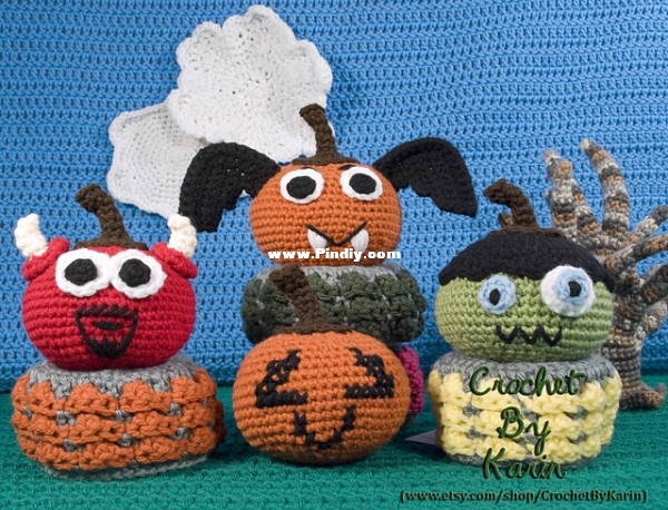 Crochet by Karin-Halloween Pumpkin Group.jpg
