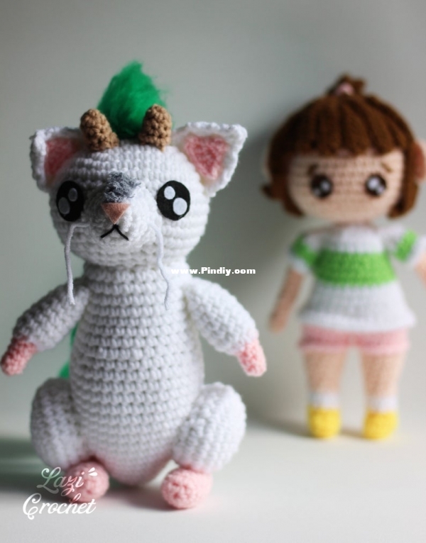 Lazi Crochet - Haku Dragon and Chihiro Ghibli Spirited Away Amigurumi Crochet.jpg