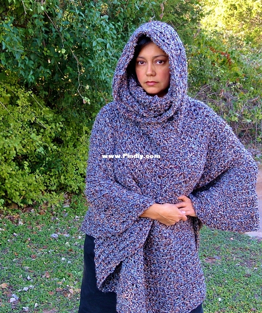 Simply Collectible - Celina Lane - Cowl Hooded Capelet Poncho.JPG
