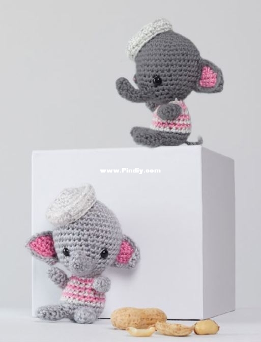 Ellie and Eugene crochet elephants - Nancy Anderson - Yarnspirations_2.jpg