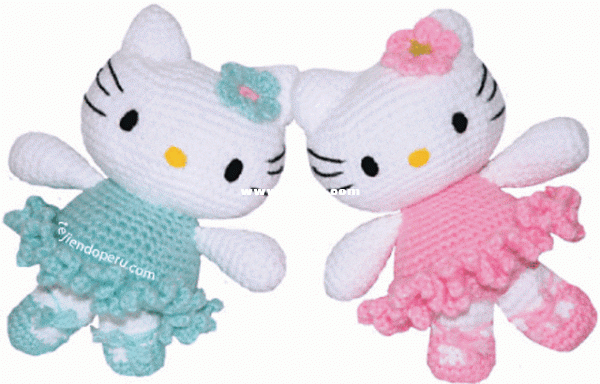 Tejiendo Peru - Esperanza Rosas - Hello Kitty Bailarina - Free.gif