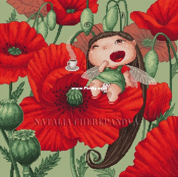 Small Fly in Poppies by Natalia Cherepanova.jpg