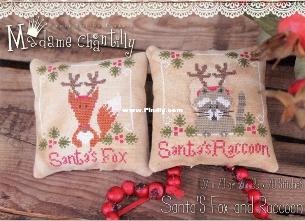 Madame Chantilly - Santa&#039;s Fox and Raccoon.jpg