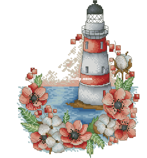 Svetlana_Sichkar - Lighthouse with Poppies.PNG
