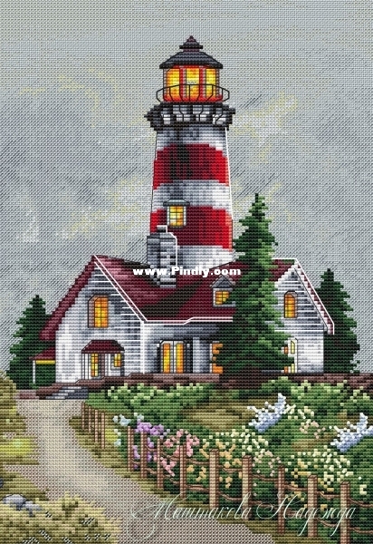 Mashtakova Nadezhda - Lighthouse Stormy sky