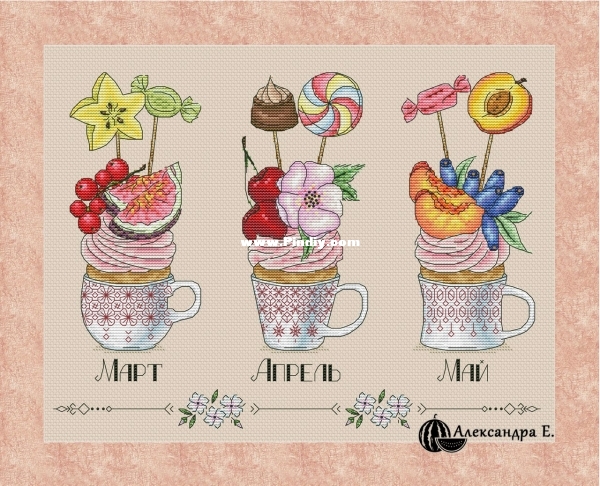 Александра Е. Капкейки в чашках - весна.jpg