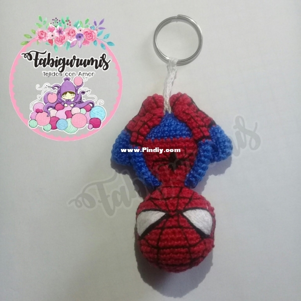 Spiderman keychain - Fabigurumis.jpg