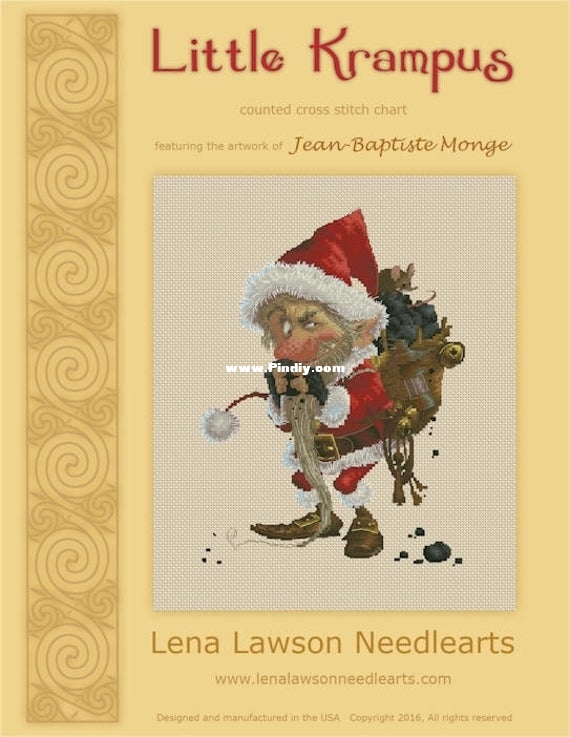 Lena Lawson Needlearts - Little Krampus by Jean-Baptiste Monge
